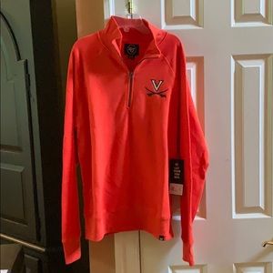 Virginia Cavaliers orange quarter zip jacket